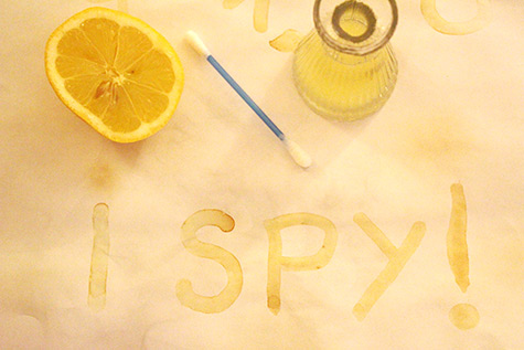 Lemon Juice Invisible Ink